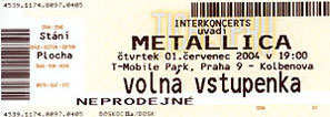 Live Metallica || 7/1/2004 - T-Mobile Park, Prague, CZE 