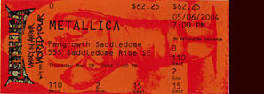 Live Metallica || 5/6/2004 - Saddledome, Calgary, AB Canada