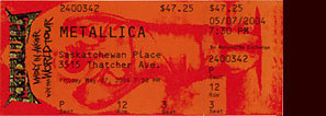 Live Metallica || 5/7/2004 - Saskatchewan Place , Saskatoon, SK Canada