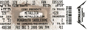 Live Metallica || 12/5/2008 - Pengrowth Saddledome, Calgary, AB 