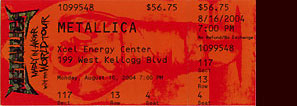 Live Metallica || 8/16/2004 - Xcel Energy Center, St. Paul, MN 