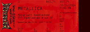 Live Metallica || 3/24/2004 - Saddledome, Calgary, AB Canada