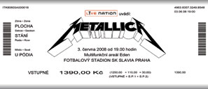Live Metallica || 6/3/2008 - Slavia Stadium, Prague, CZE 
