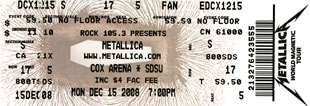 Live Metallica || 12/15/2008 - Cox Arena, San Diego, CA 