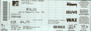 Live Metallica || 5/16/2009 - Kopi Arena, Oberhausen, GER 