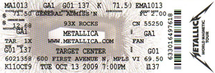 Live Metallica || 10/13/2009 - Target Center, Minneapolis, MN 